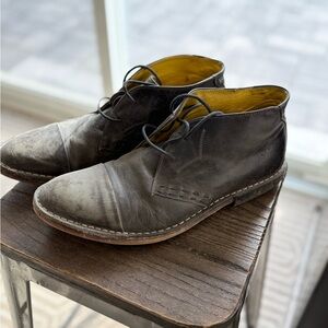 Men's Fly London Black Leather Chukka Boots Size 44 Rare